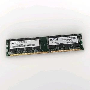 Crucial Micron 512MB DDR PC2700 333Mhz CL2.5 Desktop Memory CT6464Z40B.8T2 - Picture 1 of 3