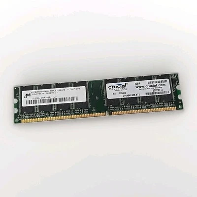 Crucial Micron 512MB DDR PC2700 333Mhz CL2.5 Desktop Memory CT6464Z40B.8T2 - Image 1 of 3