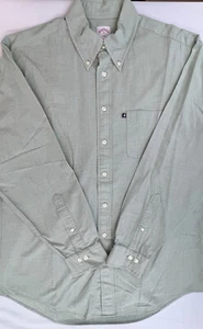 Camisa de vestir Brooks Brothers 346 para hombre talla mediana verde manga larga abotonada - Imagen 1 de 9