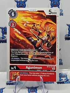 Digimon Card Game Agunimon BT12-012 U NM - Picture 1 of 2