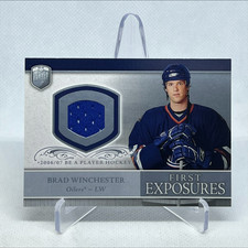 Brad Winchester 2006-07 Be A Player Portraits Relic Jersey Rookie RC ( Oilers )