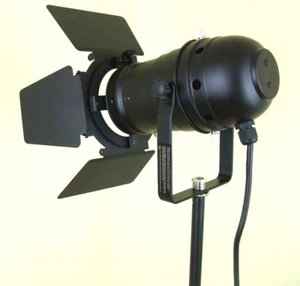 PAR 30 Spot Schwarz mit Barn Door Flügel Tor Blende E27 Fassung Scheinwerfer - Picture 1 of 9