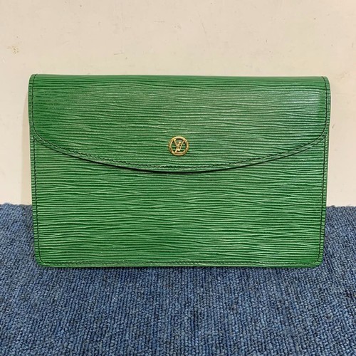 LOUIS VUITTON（LV） Autentica pochette Louis Vuitton Epi Montaigne 23 verde LV Made in France