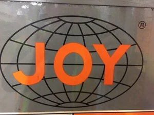 Pegatina transparente para equipo de minería de carbón Joy 9x7 - Imagen 1 de 3