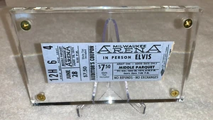 Boleto de concierto de ELVIS PRESLEY 1974 TALÓN MILWAUKEE ARENA 28 DE JUNIO 1974 efímero - Imagen 1 de 11