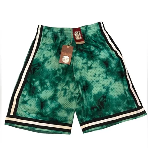 Mitchell & Ness Boston Celtics Shorts Galaxy Green New Swingman Men's Medium Cover