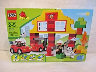 NEW #6138 Lego Duplo My First Fire Station Preschool Building Toy 60Pc Ages 2-5  - Image 1 of 3