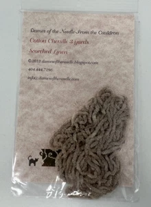 Dames Of The Needle From The Cauldron Cotton Chenille 3 Yards Scorched Linen - Picture 1 of 1