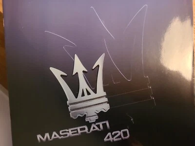 Maserati 420 Depliant Brochure Prospekt  in italiano come nuovo 22 pag - Immagine 1 di 4