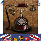 Vintage Old Fashioned European Rotary Dial Phone Antique Handset Desk Telephone