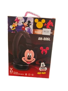 Mickey Mouse Kids Bluetooth Headphones - Wireless, Child Safe, Adjustable - Picture 1 of 2