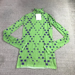 Acne Studios Shirt Womens Extra Small Turtleneck Green Purple Long Sleeve - Picture 1 of 12