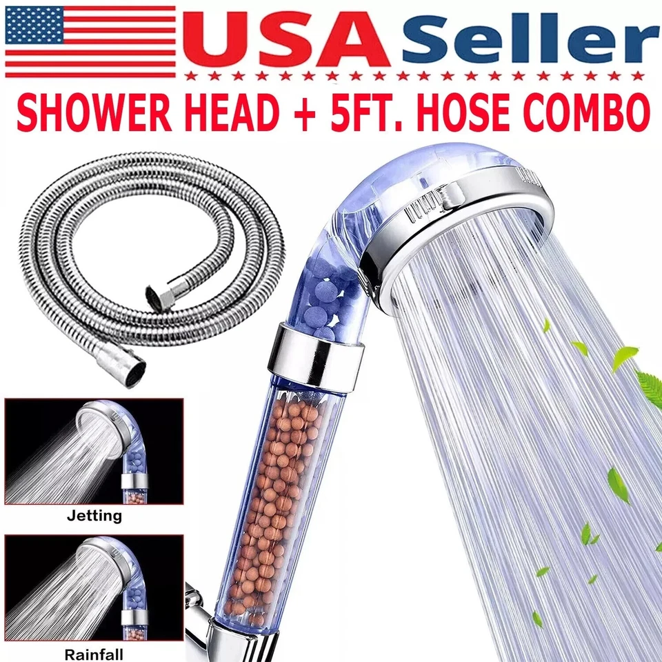 Comet Premium Shower Head with 12 Replacement Sediment Filters