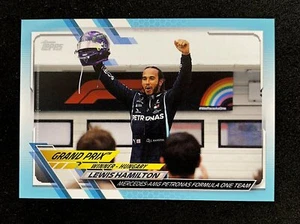 2021 Topps Formula 1 Aqua #140 - /199 Grand Prix Winners Lewis Hamilton - Bild 1 von 2
