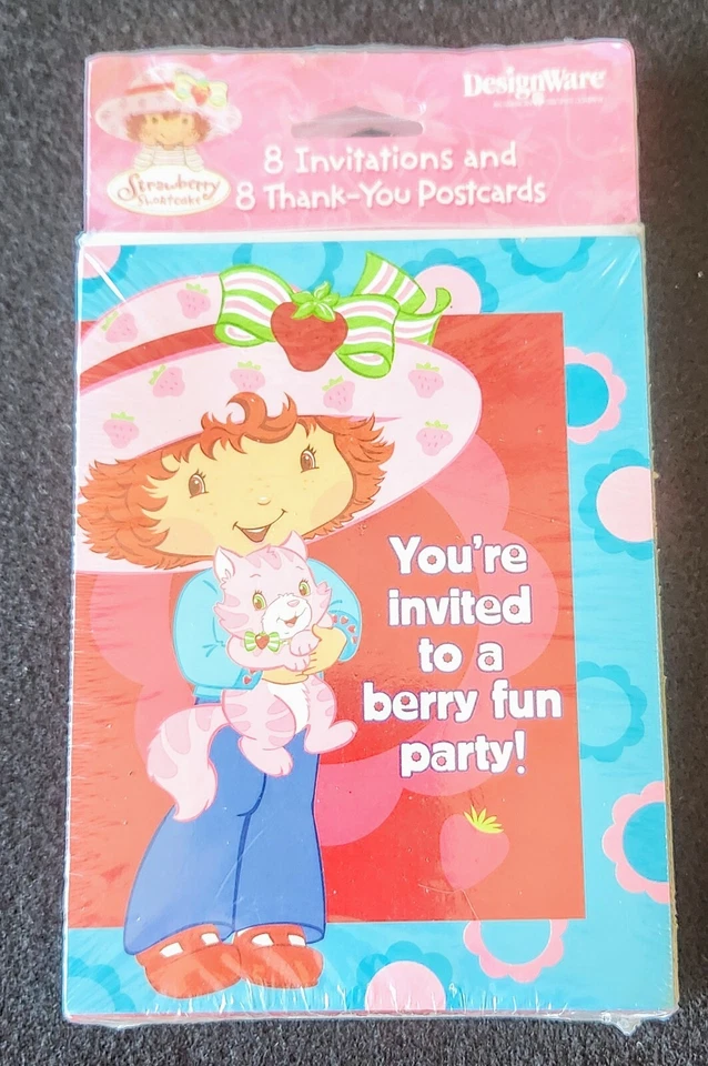 Strawberry Shortcake Invitations & 8 Thank You Postcards American Greetings