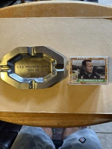 ⚓️NavyMilitary🛥️USS🛥️PPESIDENT👑AdAMS(1945)Ashtray💎+SetD-Storm🃏💎1st$49💰🐊 - Picture 1 of 6
