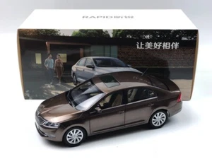 1:18 Volkswagen SKODA RAPID PA 2018 Brown Diecast Metal Model Car - Picture 1 of 8