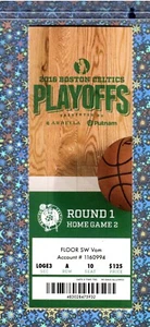 Thomas 28p Floor TICKET 4-24-2016 Celtics Hawks Rd1 Gm4 Paul Millsap 45pt 13rb - Picture 1 of 8