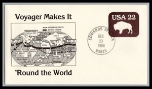 US Event # U608 22c American Bison  31769 Voyager 1986, 9p4047 - Picture 1 of 1