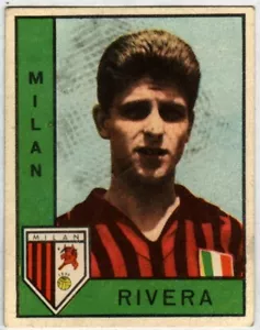 FIGURINA CALCIATORI PANINI 1962/63 1963 RIVERA MILAN NUOVA - Foto 1 di 2
