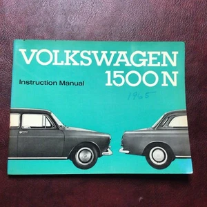 1965 VW VOLKSWAGEN 1500 N SEDAN  & VARIANT ORIGINAL OWNERS MANUAL BOOK ALL MODEL - Picture 1 of 7