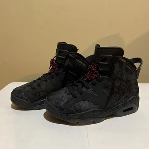 Air Jordan VI 6 Retro Singles Day Black/Burgundy Women's Size 5 DB9818-001 B130 - Picture 1 of 7