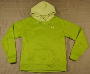Women's Under Armour Fleece Divide Hoodie Medium M 2-tone lime green - Picture 1 of 3