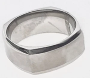 FASHION Matte Finish Squared Band Ring - Picture 1 of 5