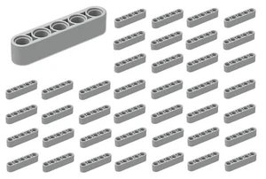 ☀️50x NEW LEGO Brick Light Bluish Gray #32316 Technic Beam 1 x 5 Studless Holes  - Picture 1 of 2