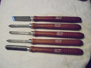 Vintage set of Five Craftsman High Speed Steel Lathe Turning Tools Made in USA - Picture 1 of 5