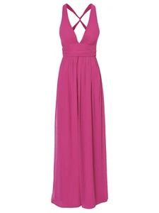 Nelly NLY Eve Abendkleid Gr. 36 pink Chiffon NP 99€ Abiball Rückenausschnitt - Bild 1 von 13