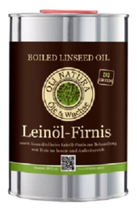 Oli Natura Leinöl Firnis 1 Liter Natürlich Vegan Lebensmittelecht - Bild 1 von 3