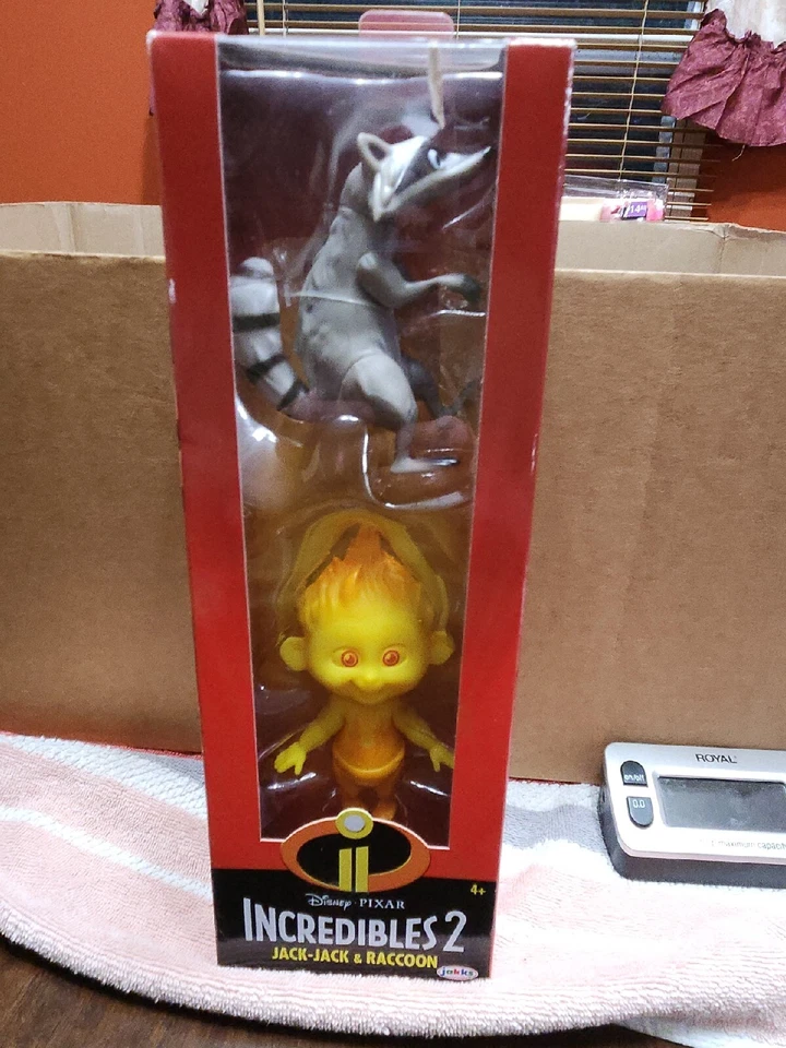 Disney Pixar Incredibles 2 Jack-jack and Raccoon Action Figures