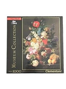Clementoni Museum Collection Van Dael Bowl of Flowers 1000 Pcs 27 x 19 New - Picture 1 of 2