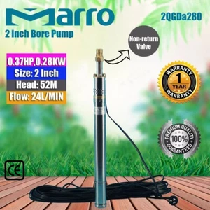 MARRO Stainless Steel 2 inch Screw Bore Pump Deep Well upto 52m head - Picture 1 of 7