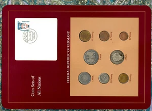 Coin sets of all nations Germany 1979-1992 UNC 10 Pfennig 1979 5 Mark 1991 - Picture 1 of 4