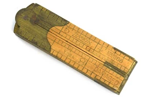 Pinza de regla Lufkin #386 de colección, marcada como "dañada" - Imagen 1 de 5