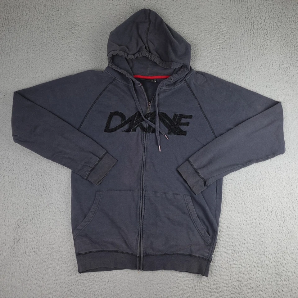 Sudadera De Colección DAKINE Para Hombres XL Negra Deletreada Cremallera Sudadera con Capucha Snowboard Patín Foto 1 de 4