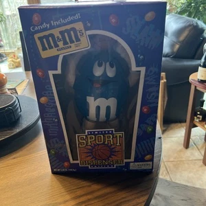 NIB 1995 M&Ms Limited Edition Basketball Sport Candy Dispenser -Vintage BLUE M&M - Picture 1 of 6