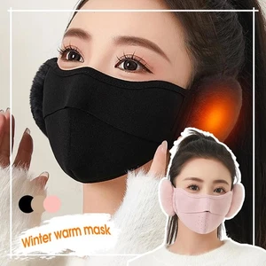 Mujeres Invierno Oreja Cálida Polar Media Máscara Facial A Prueba de Viento Esquí Ciclismo Q6O5 - Imagen 1 de 17