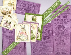 Snippets Graphic45 FAIRY BOUTIQUE #1 (15 PIEZAS) CORTADO A MANO álbumes de recortes manualidades - Imagen 1 de 5