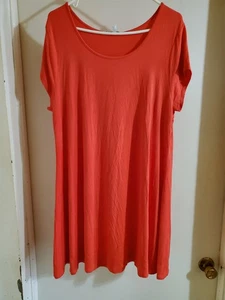 Charlotte Russe Damen rotes Kurzarm-T-Shirt-Kleid Größe XL neu mit Etikett - Bild 1 von 19