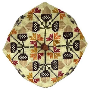 Acorn Biscornu~Praiseworthy Stitches - Picture 1 of 1