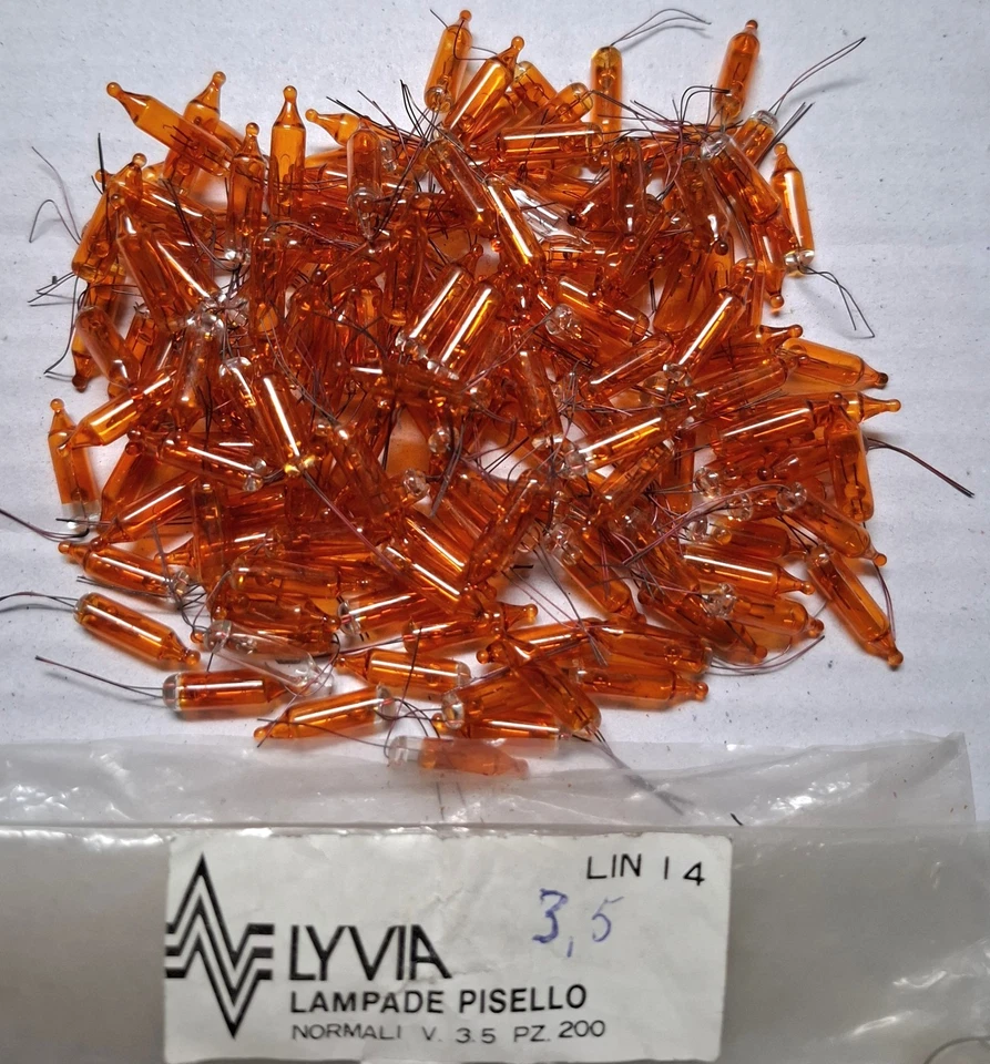 Lotto Ricambi Piselli Pisellini 3,5V 150 pezzi  lampade sostitutive Natale - Immagine 1 di 1