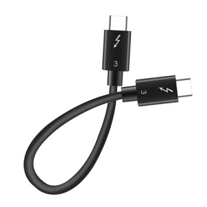 Cable Thunderbolt 3 0.5m 40Gbps 100W 5K Pantalla 4K TB3 Macho a Macho USB-C USB 3 - Imagen 1 de 11