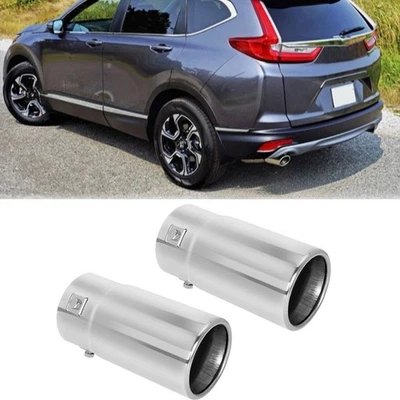 2PCS Exhaust Pipe Tail Muffler Tip Throat Tailpipe For Honda CR-V Insight Foto 1 de 4
