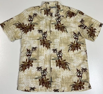 Vintage John Henry Hawaiian Shirt Sz M/L Rayon Tropical Floral Camp Y2K - Image 1 of 4