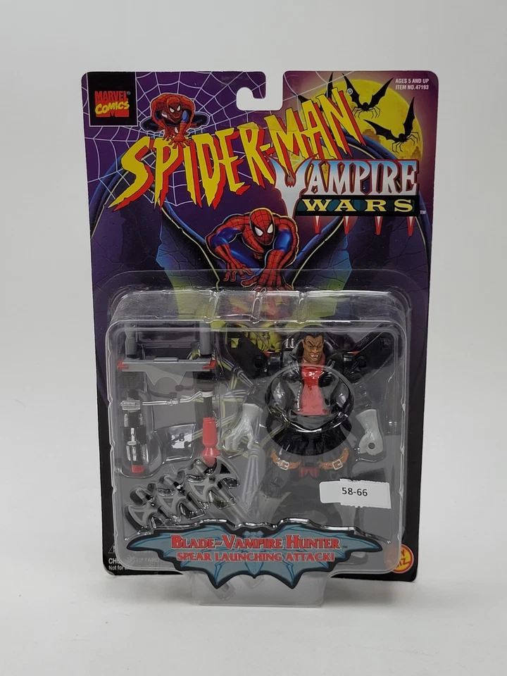 1996 ToyBiz Spider-man Vampire Wars Blade Vampire Hunter Action Figure 47193