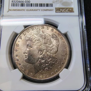 1899-O Morgan Silver Dollar - New Orleans Mint - NGC MS 64 - Beautiful Toner - Picture 1 of 20
