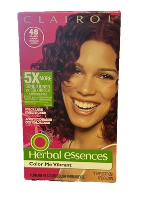 Clairol Herbal Essences Color Me Vibrante Color Permanente #48 Borgoña Radiante Foto 1 de 4